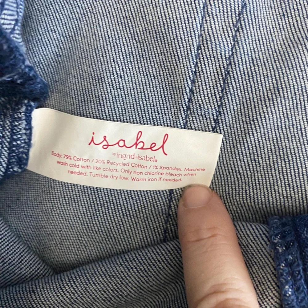 Isabel by Ingrid & Isabel Maternity Jeans 8 Blue 80's Slim‎ Elastic Side Panel